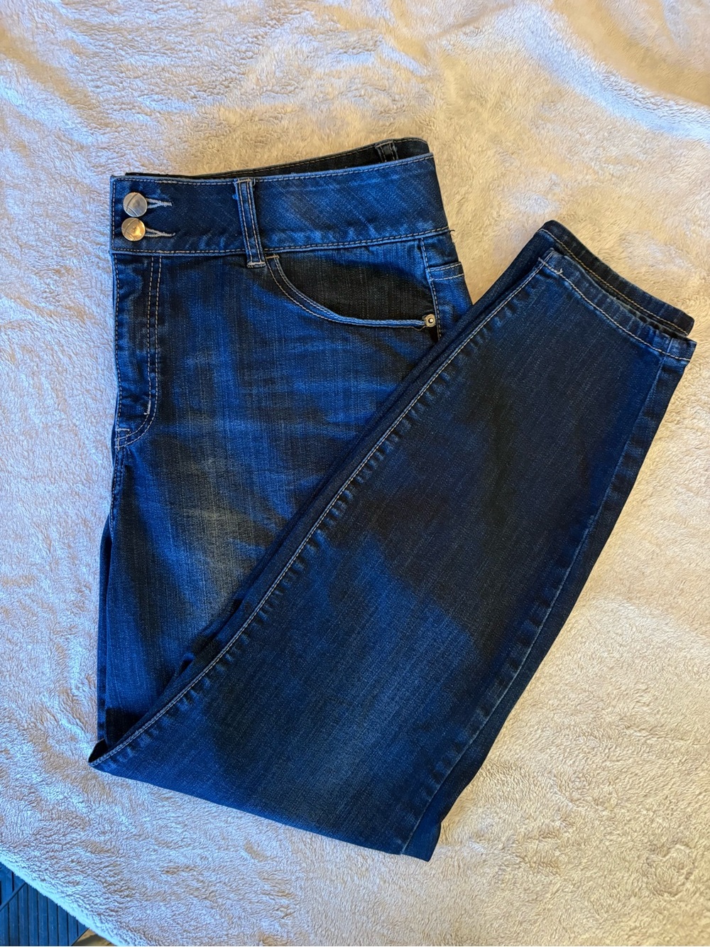 🌟 Lane Bryant Tighter Tummy Tech High-Rise Skinny Jeans - 18 Short 🌟